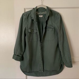 Madewell Army Green Button-Down